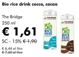 NaturaSì Bio rice drink cocco, cacao The Bridge offerta
