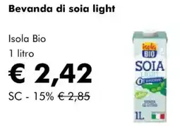 NaturaSì Bevanda di soia light Isela BIO offerta