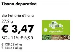 NaturaSì Tisana depurativa Bio Fattorie d'Italia offerta
