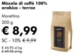 NaturaSì Miscela di caffè 100% arabica - terrae Morettino offerta