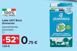 Carrefour Latte UHT Brick Granarolo offerta