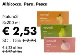 NaturaSì Albicocca, Pera, Pesca NaturaSì offerta