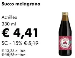 NaturaSì Succo melagrana Achillea offerta