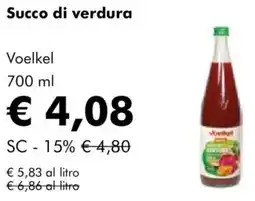 NaturaSì Succo di verdura Voelkel offerta