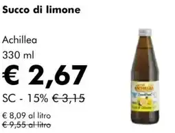 NaturaSì Succo di limone Achillea offerta