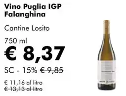 NaturaSì Vino Puglia IGP Falanghina Cantine Losito offerta