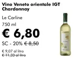 NaturaSì Vino Veneto orientale IGT Chardonnay Le Carline offerta