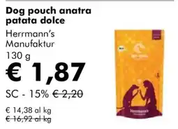 NaturaSì Dog pouch anatra patata dolce Herrmann's Manufaktur offerta