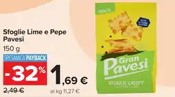 Carrefour Market Sfoglie Lime e Pepe Pavesi offerta
