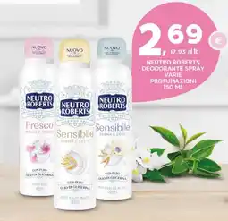 Extra Supermercati Neutro roberts deodorante spray offerta