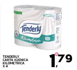 Extra Supermercati Tenderly carta igienica kilometrica x4 offerta