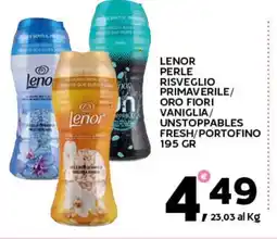 Extra Supermercati Lenor perle risveglio primaverile/ oro fiori vaniglia/ unstoppables fresh/portofino offerta