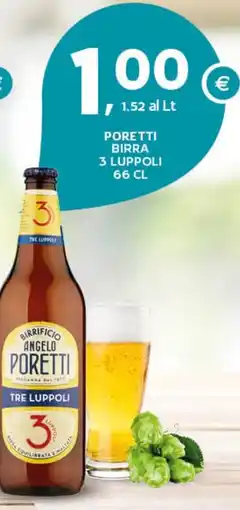 Extra Supermercati Poretti birra 3 luppoli offerta