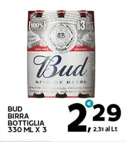 Extra Supermercati Bud birra bottiglia offerta