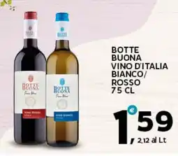 Extra Supermercati Botte buona vino d'italia bianco/ rosso offerta