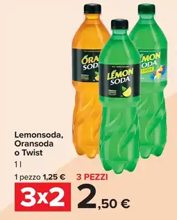 Carrefour Market Lemonsoda, Oransoda o Twist offerta