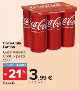 Carrefour Market Coca-Cola Lattina offerta