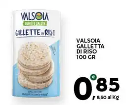 Extra Supermercati Valsoia galletta di riso offerta