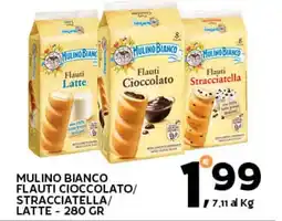 Extra Supermercati Mulino bianco flauti cioccolato/ stracciatella/ latte offerta