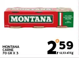 Extra Supermercati Montana carne offerta