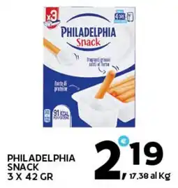 Extra Supermercati Philadelphia snack offerta