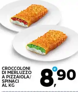 Extra Supermercati Croccoloni di merluzzo a pizzaiola/ spinaci al kg offerta