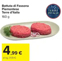 Carrefour Market Battuta di Fassona Piemontese Terre d'Italia offerta