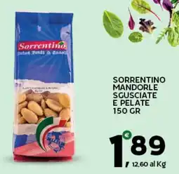 Extra Supermercati Sorrentino mandorle sgusciate e pelate offerta