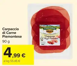 Carrefour Market Carpaccio di Carne Piemontese offerta