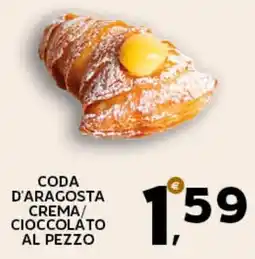 Extra Supermercati Coda d'aragosta crema/ cioccolato al pezzo offerta