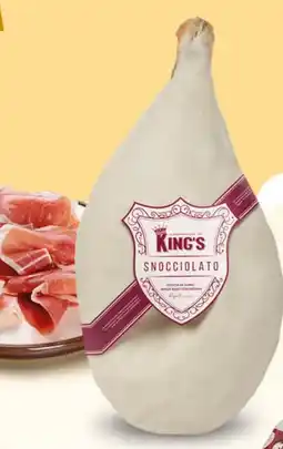 Extra Supermercati King's prosciutto crudo snocciolato all'etto offerta