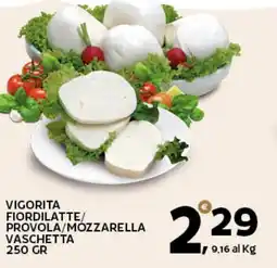 Extra Supermercati Vigorita fiordilatte/ provola/mozzarella vaschetta offerta