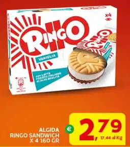 Extra Supermercati Algida ringo sandwich x4 offerta