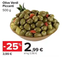 Carrefour Market Olive Verdi Piccanti offerta