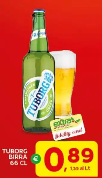 Extra Supermercati Tuborg birra offerta