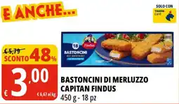 Tigros Bastoncini di merluzzo capitan FINDUS offerta