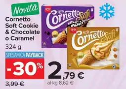 Carrefour Market Cornetto Soft Cookie & Chocolate o Caramel offerta