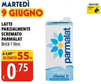 Tigros Latte parzialmente scremato PARMALAT offerta