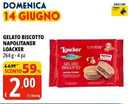 Tigros Gelato biscotto napolitaner LOACKER offerta