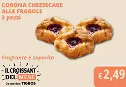 Tigros Corona cheesecake alle fragole offerta