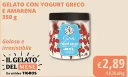 Tigros Gelato con yogurt greco e amarena offerta