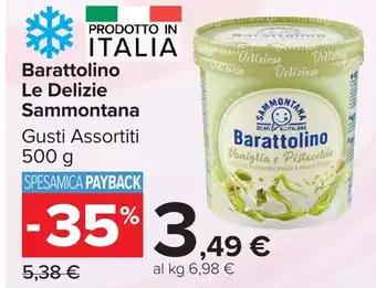 Carrefour Market Barattolino Le Delizie Sammontana offerta