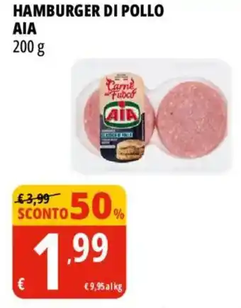 Tigros Hamburger di pollo AIA offerta
