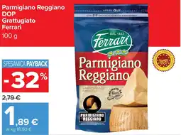 Carrefour Market Parmigiano Reggiano DOP Grattugiato Ferrari offerta