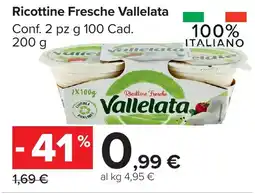 Carrefour Market Ricottine Fresche Vallelata offerta