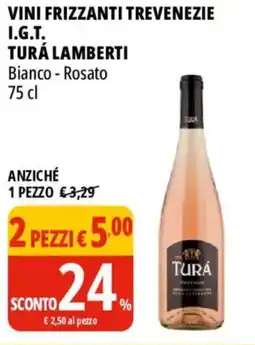 Tigros Vini frizzanti trevenezie I.G.T. TURÁ LAMBERTI offerta