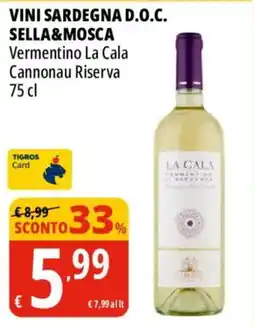 Tigros Vini sardegna d.o.c. SELLA&MOSCA offerta