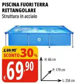 Tigros Piscina fuori terra rettangolare offerta