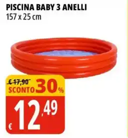 Tigros Piscina baby 3 anelli 157 x 25 cm offerta