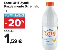 Carrefour Market Latte UHT Zymil Parzialmente Scremato offerta